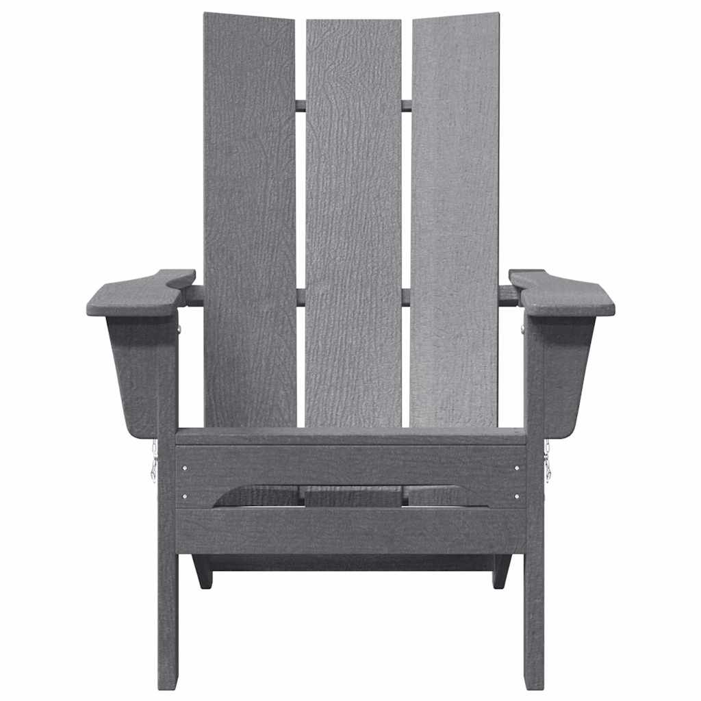 Összecsukható adirondack szék világosszürke 80,5 x 74,5 x 92 cm