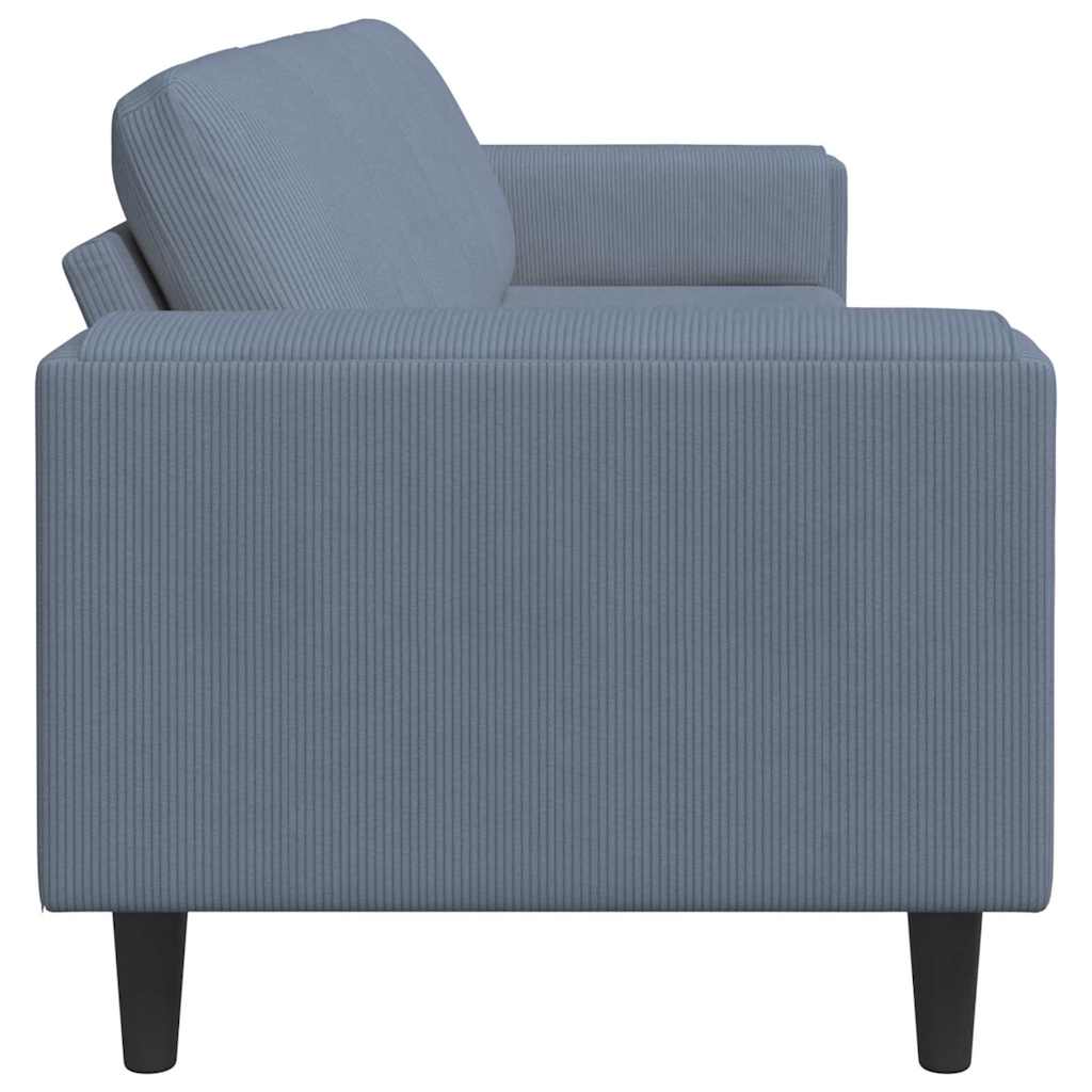 Szövet kanapé párnával kék 208 cm bársony anyag Szövet kanapé párnával kék 208 cm bársony anyag
