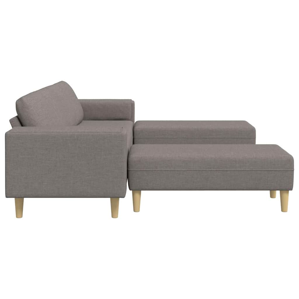 Kanapé szett 3 pcs tópszínű szövet