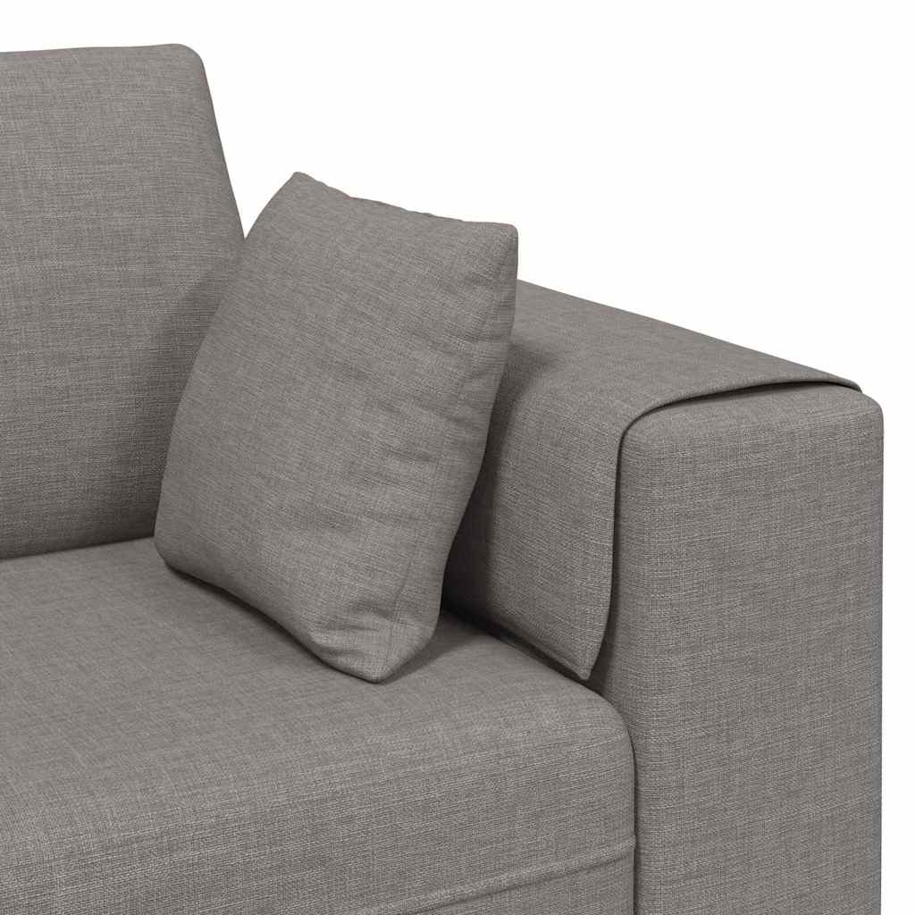 Szövet kanapé párnával 3 pcs tópszínű 208 cm szövet