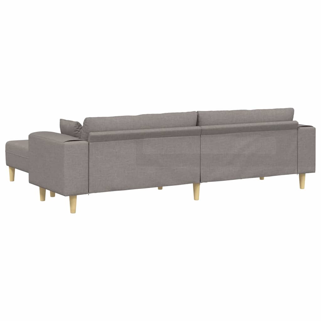 Szövet kanapé párnával 3 pcs tópszínű 208 cm szövet