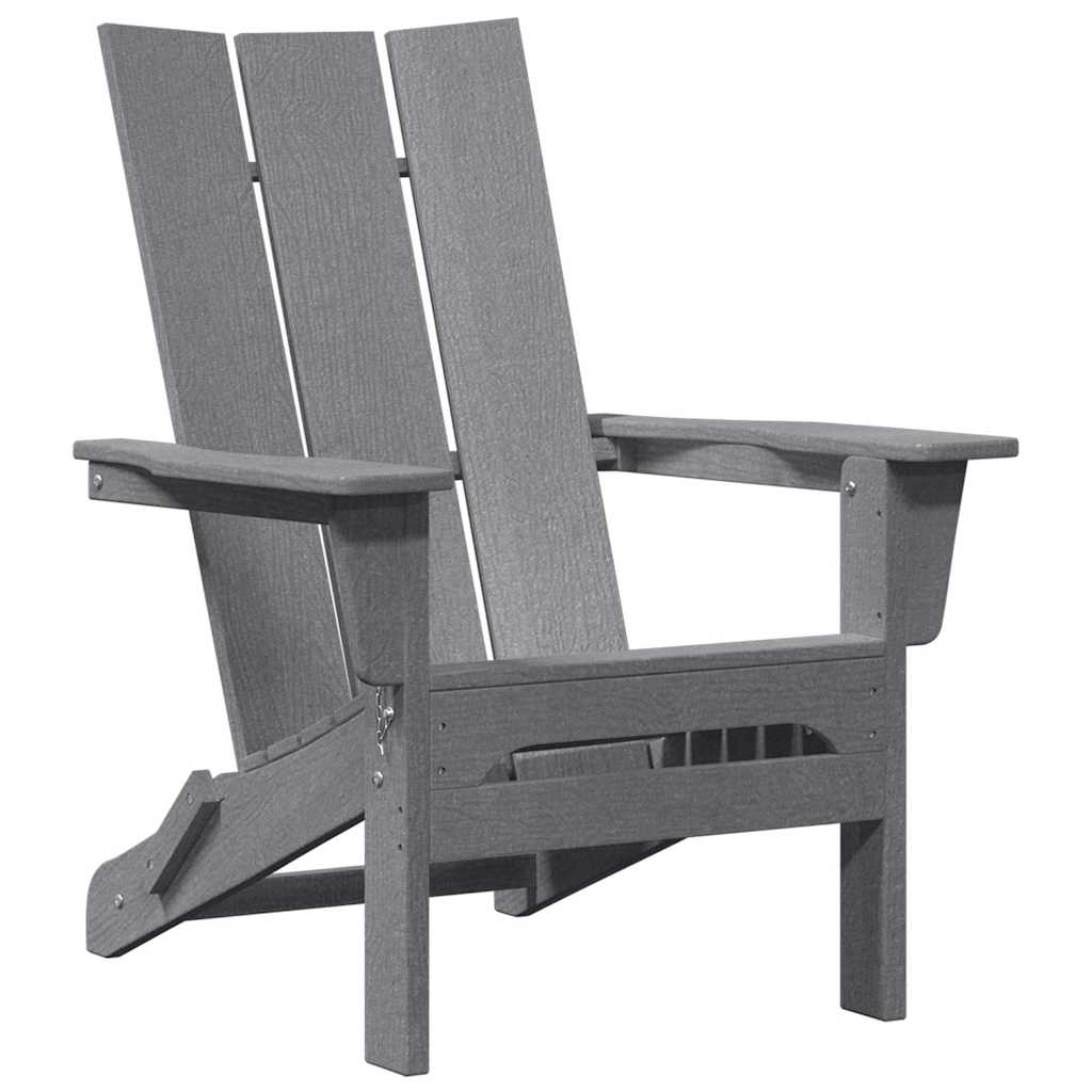 Kerti szék 2 pcs világosszürke 80.5 x 74.5 x 92 cm polietilén