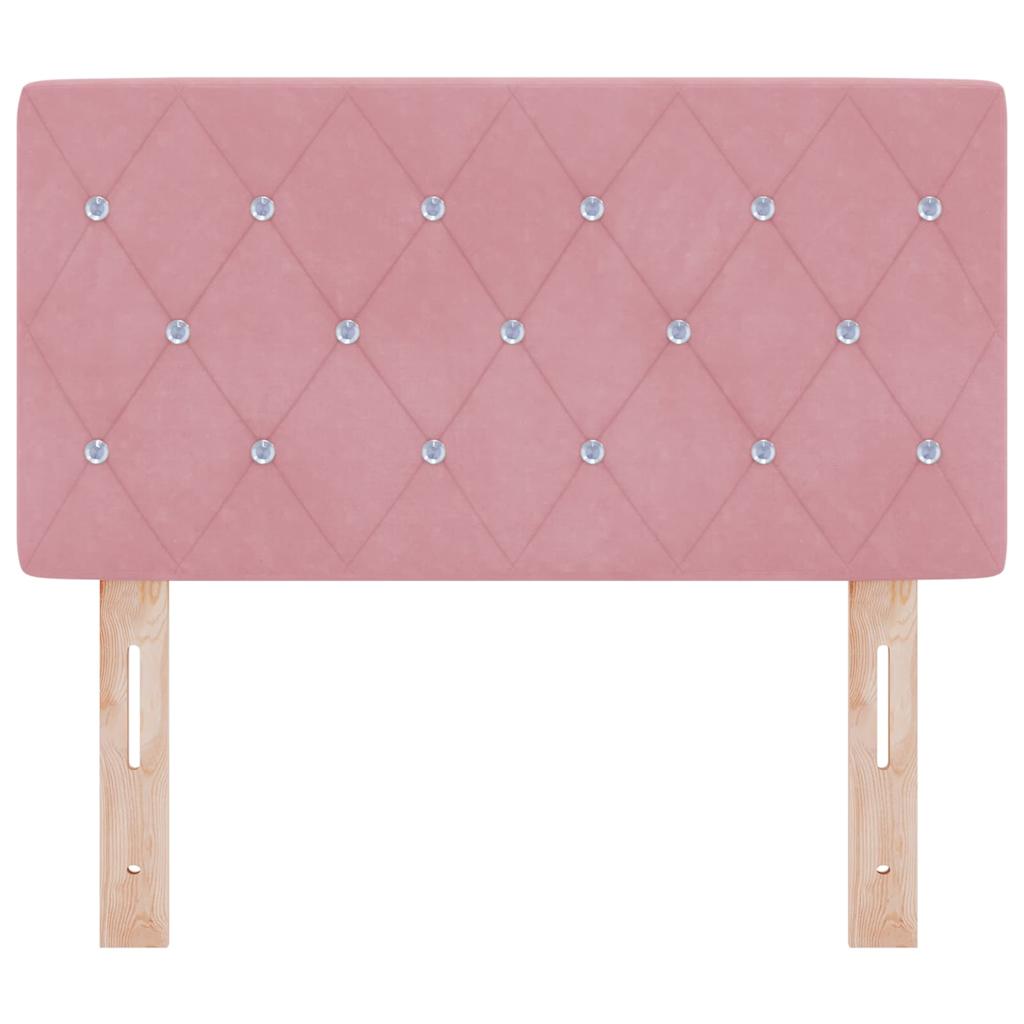 Fejtámla rózsaszín 80 cm bársony