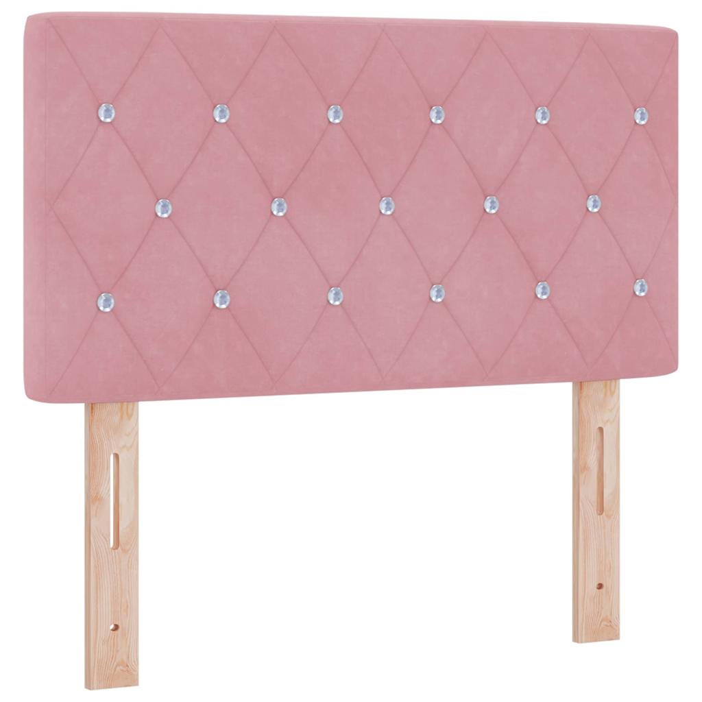 Fejtámla rózsaszín 80 cm bársony