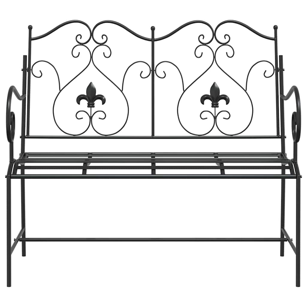 Kerti pad fekete 104 x 54 x 93 cm acél