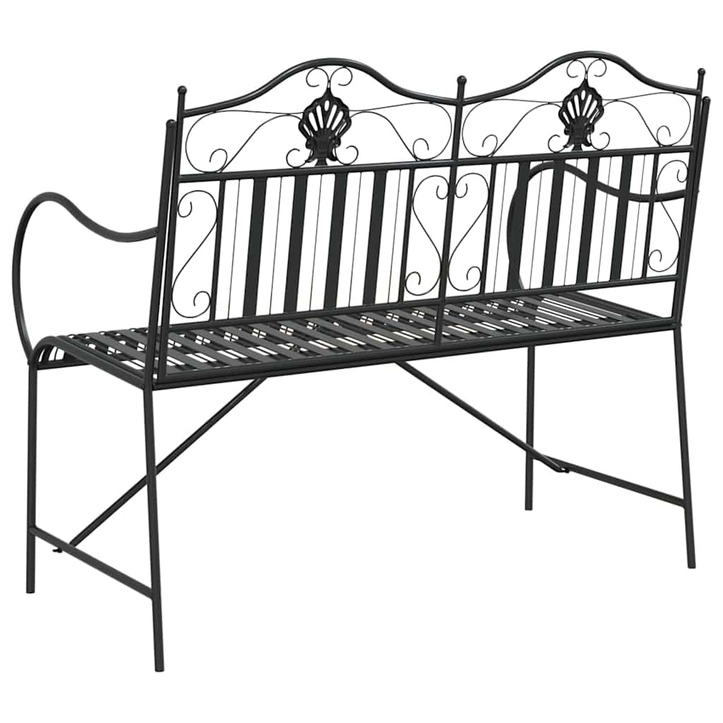 Kerti pad fekete 103,5 x 59 x 89 cm acél