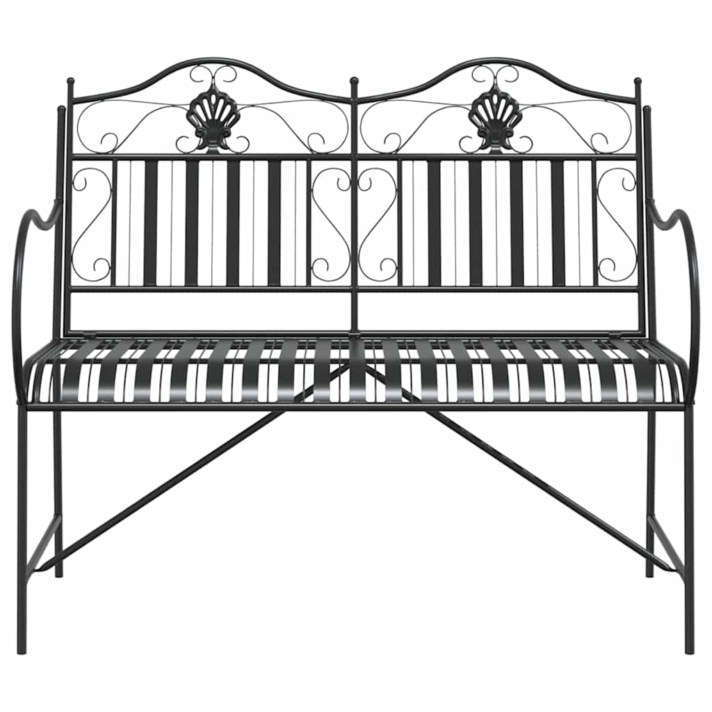 Kerti pad fekete 103,5 x 59 x 89 cm acél