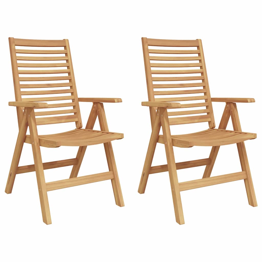 Szék 2 pcs barna 64.5 x 52 x 108 cm tömör teakfa