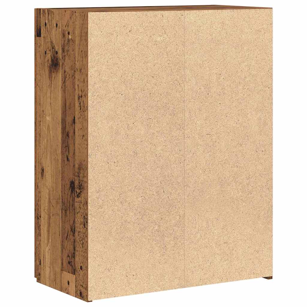Irodai szekrény ajtóval fekete tölgy 70 x 32 x 77.5 cm faanyag