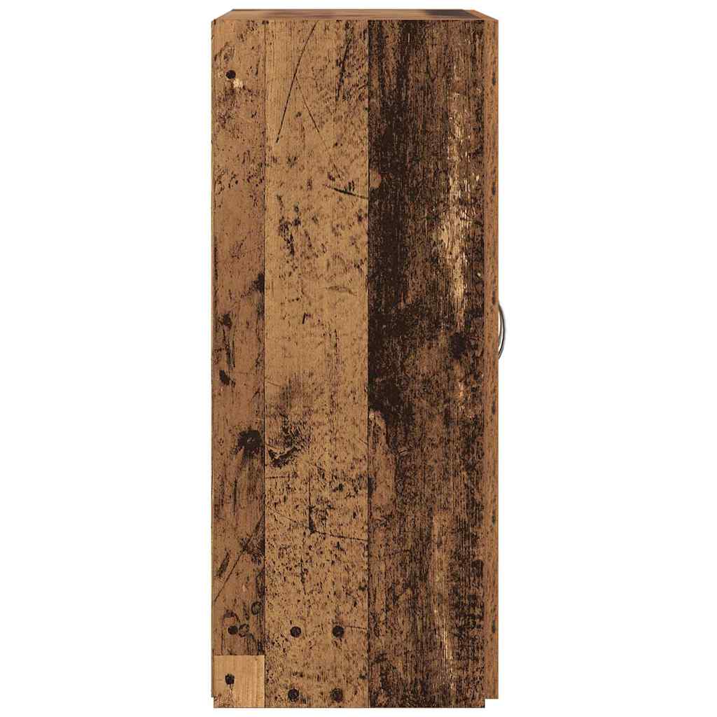 Irodai szekrény ajtóval fekete tölgy 70 x 32 x 77.5 cm faanyag