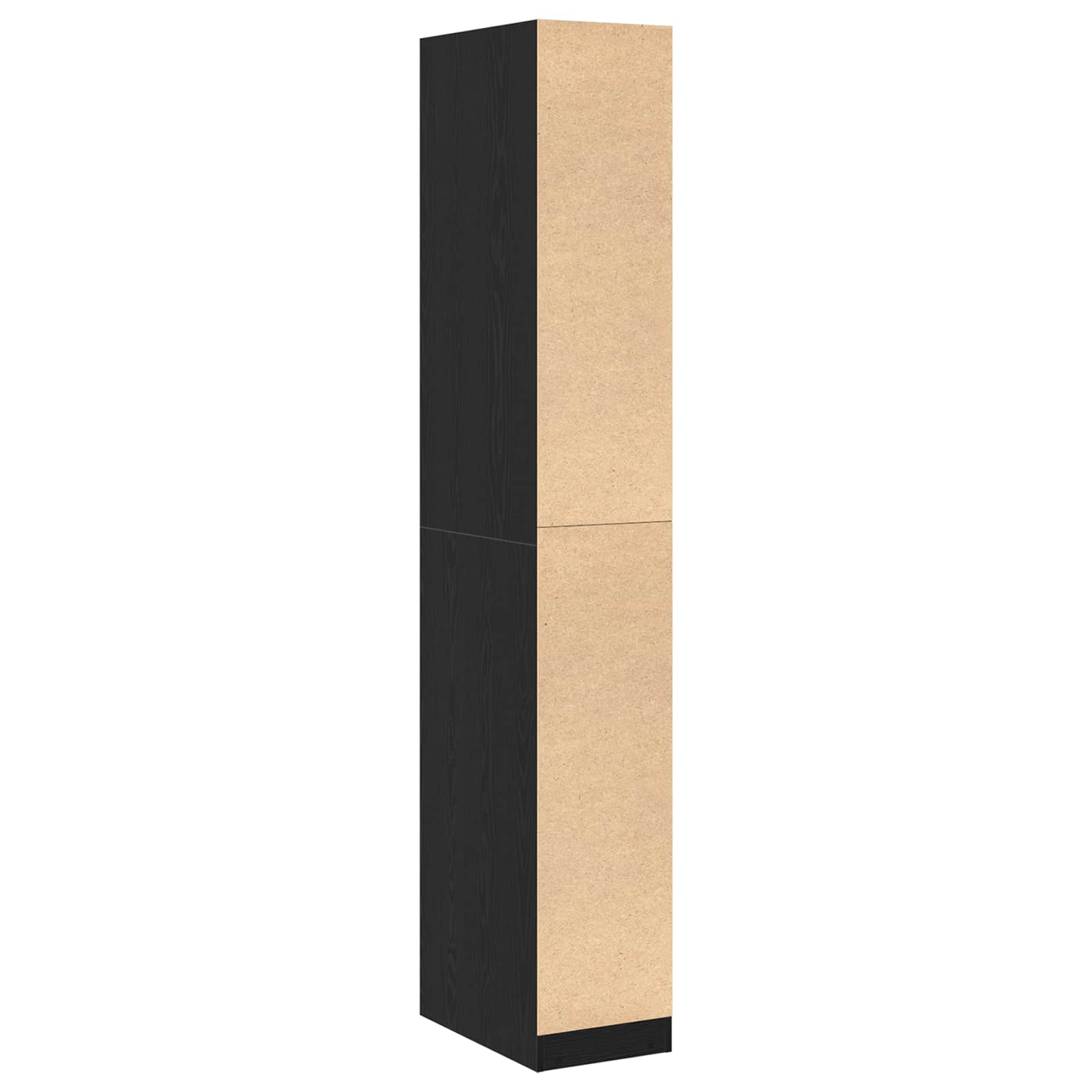 Ruhásszekrény polcokkal fekete tölgy 30 x 50 x 200 cm faanyag