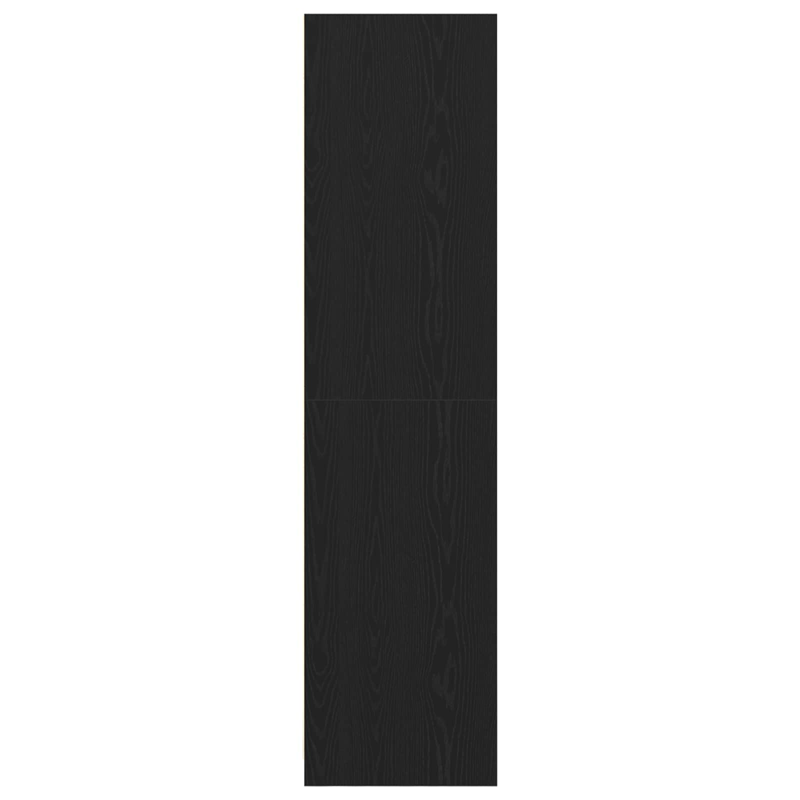 Ruhásszekrény polcokkal fekete tölgy 30 x 50 x 200 cm faanyag