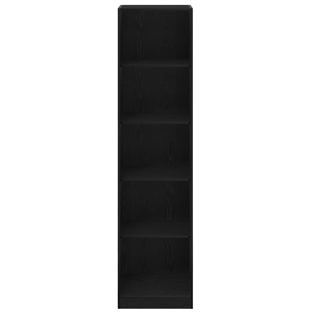 Ruhásszekrény polcokkal fekete tölgy 50 x 50 x 200 cm faanyag