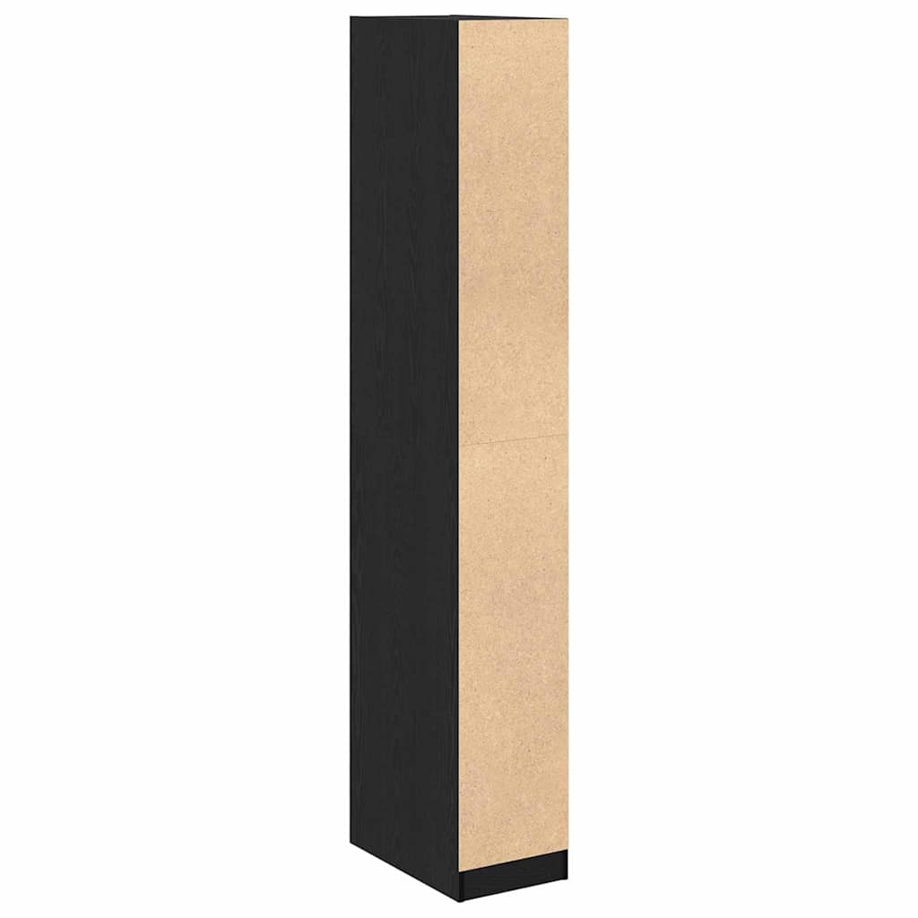 Ruhásszekrény polcokkal öreg fa 30 x 50 x 200 cm faanyag