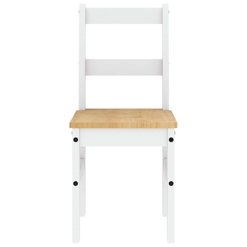 Panama 4 részes fehér tömör fenyőfa étkezőgarnitúra