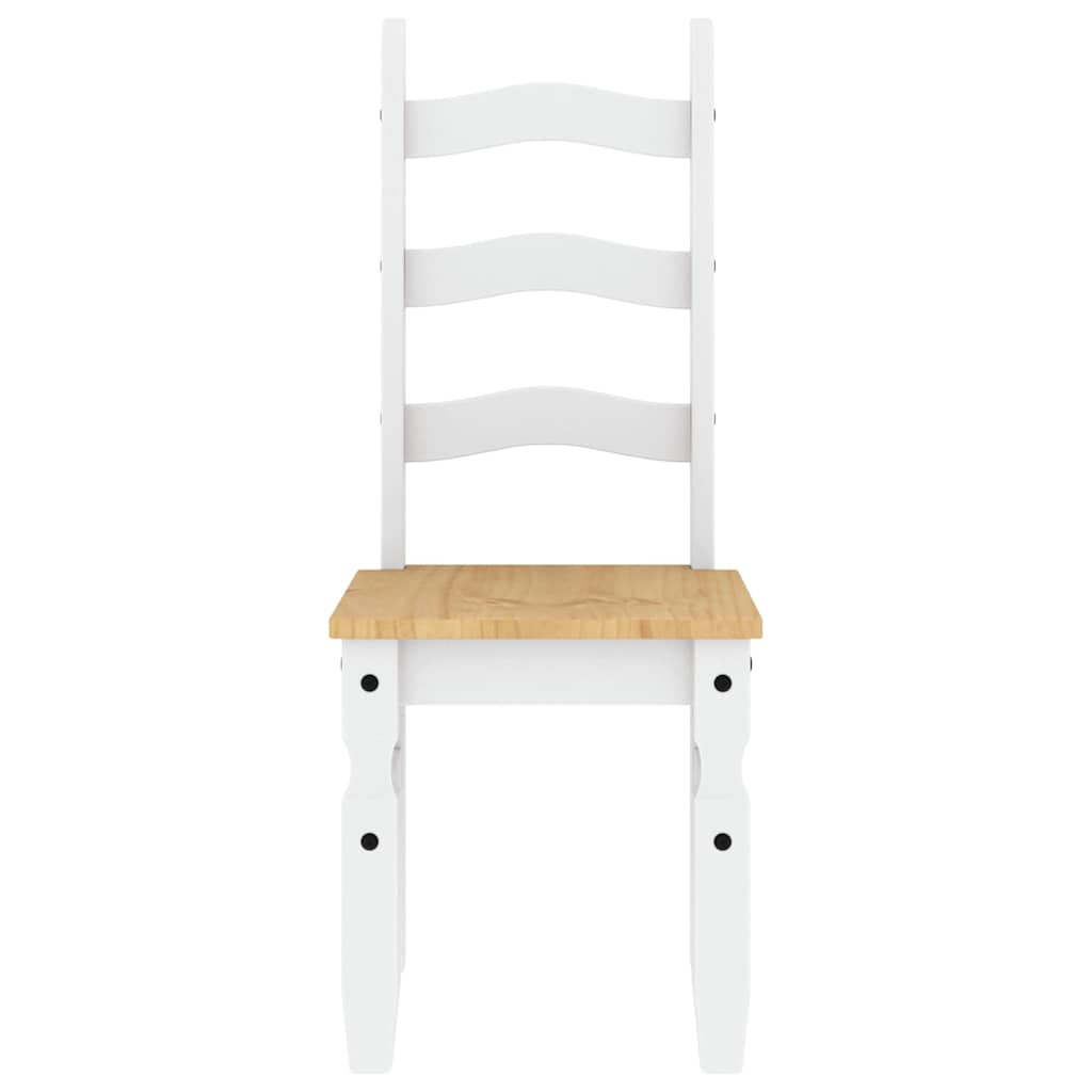 Panama 3 részes fehér tömör fenyőfa étkezőgarnitúra