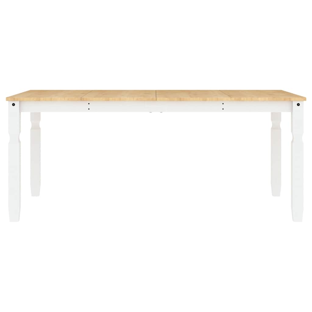 Panama 3 részes fehér tömör fenyőfa étkezőgarnitúra