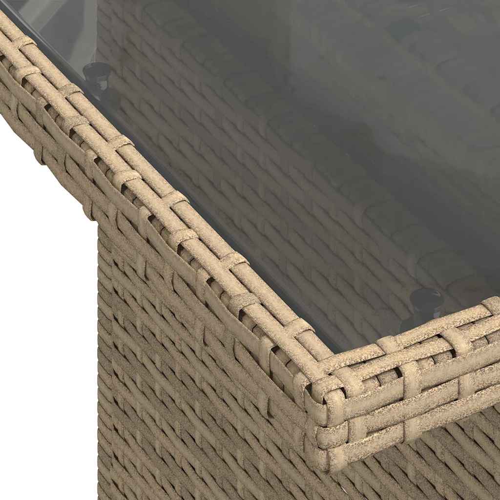 Kerti kanapé szett 8 pcs bézs és krémszínű 100 x 55 x 73 cm Kerti kanapé szett 8 pcs bézs és krémszínű 100 x 55 x 73 cm