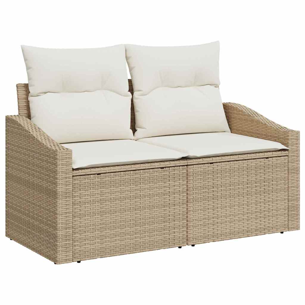Kerti kanapé szett 8 pcs bézs és krémszínű 100 x 55 x 73 cm Kerti kanapé szett 8 pcs bézs és krémszínű 100 x 55 x 73 cm