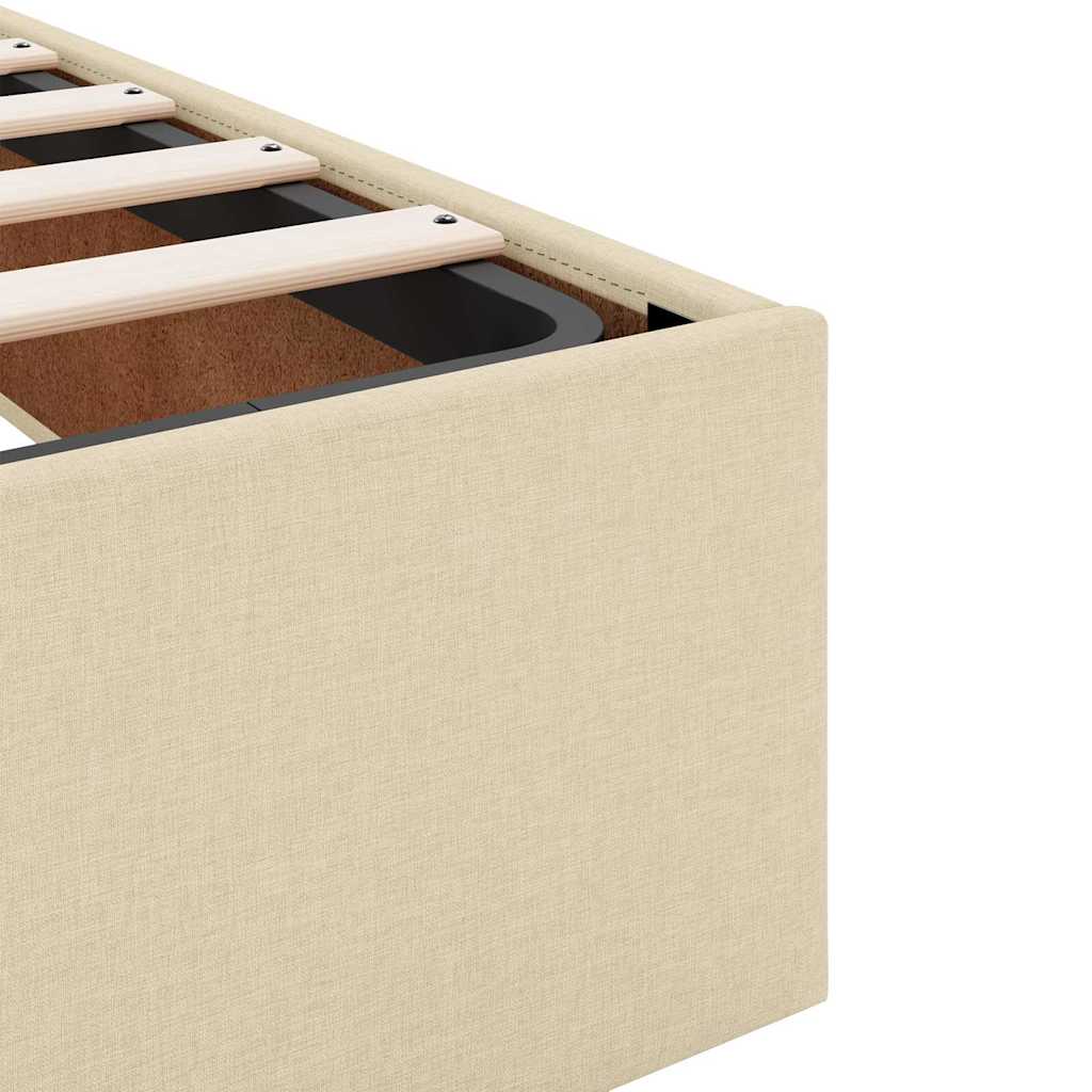 Ágykeret matracmal krém 120 x 190 cm szövet