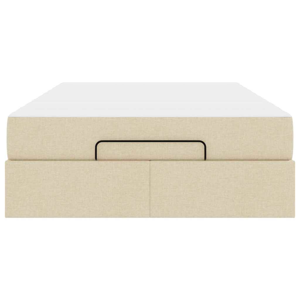 Ágykeret matracmal krém 120 x 190 cm szövet