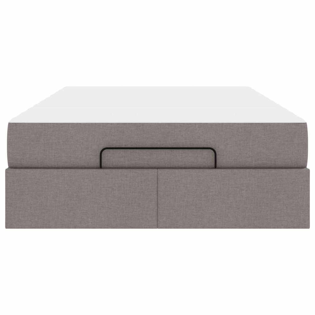 Ágykeret matracmal tópszínű 120 x 200 cm szövet