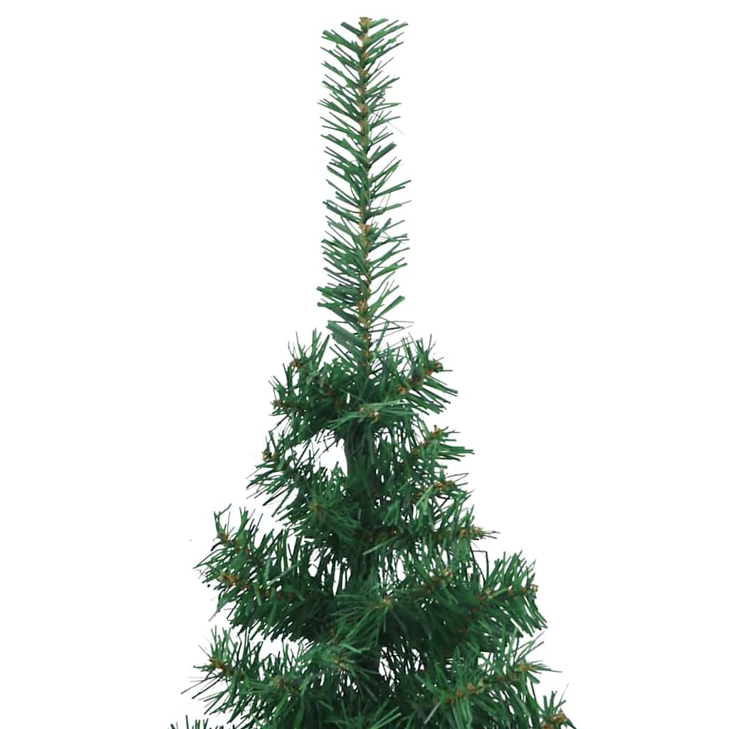 Sarok műkarácsonyfa 300 led-del zöld 180 cm pvc és fém
