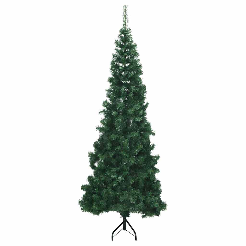 Sarok műkarácsonyfa 300 led-del zöld 180 cm pvc és fém