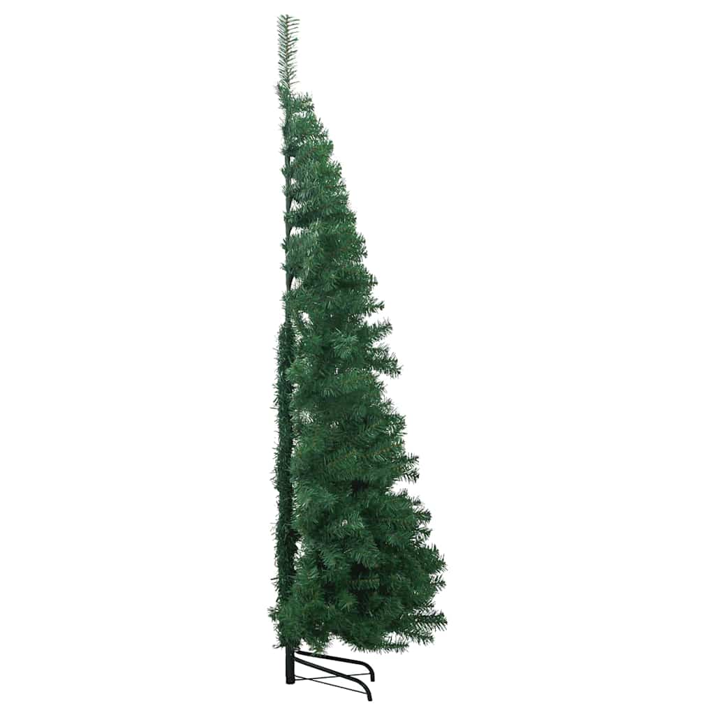 Sarok műkarácsonyfa 300 led-del zöld 180 cm pvc és fém