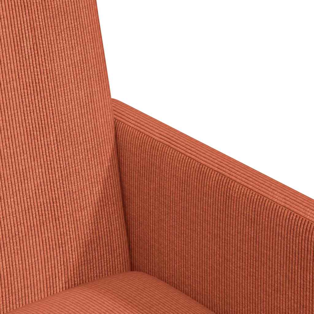 Étkező székek 2 pcs piros narancs 57 x 66 x 94 cm bársony anyag