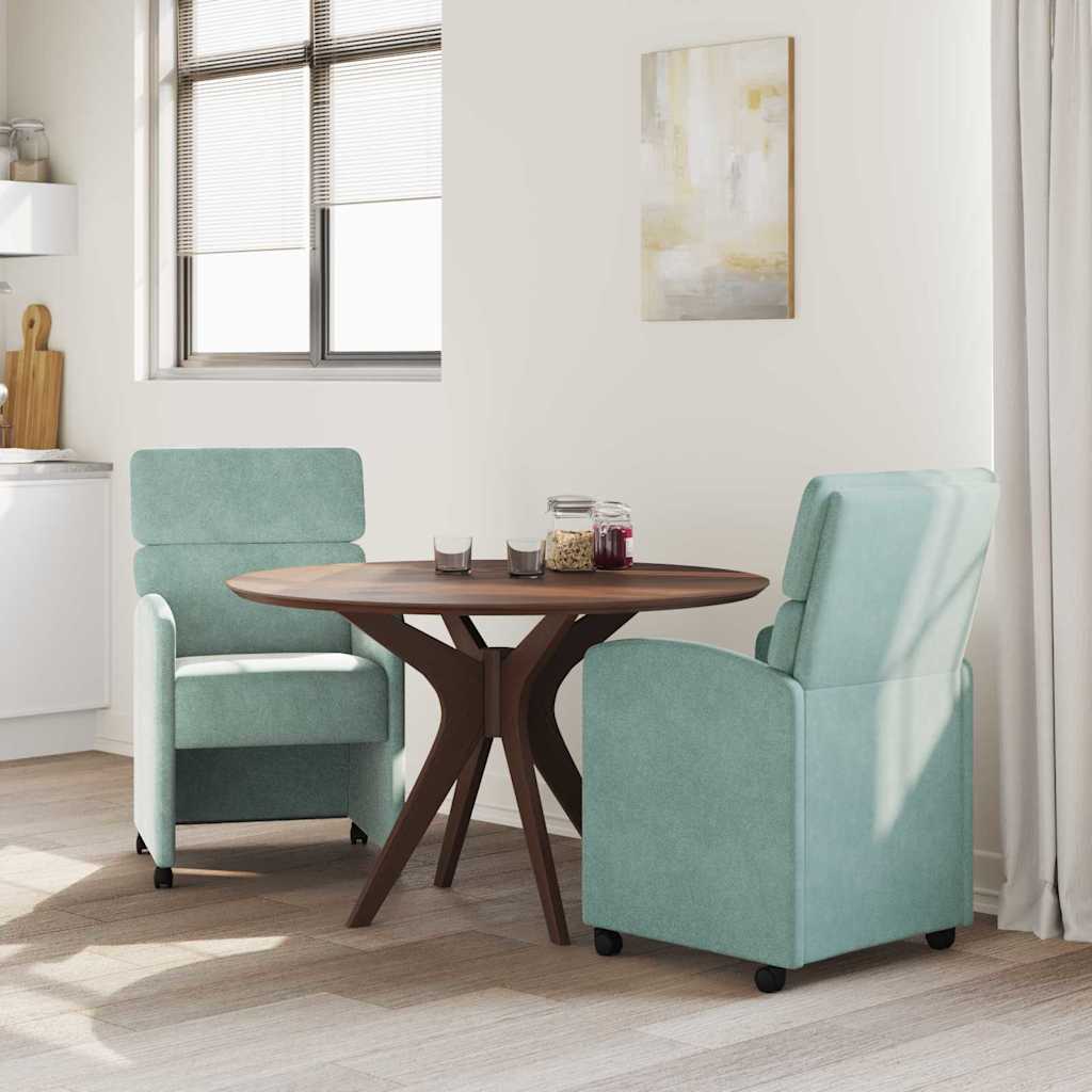 Étkező székek 2 pcs tengerzöld 58 x 65 x 98 cm bársony