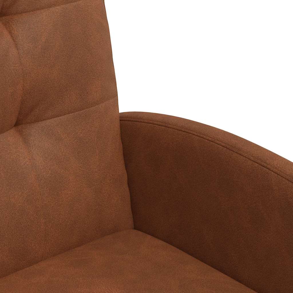 Kerekes étkező székek 2 pcs barna 58 x 67 x 97 cm műbőr