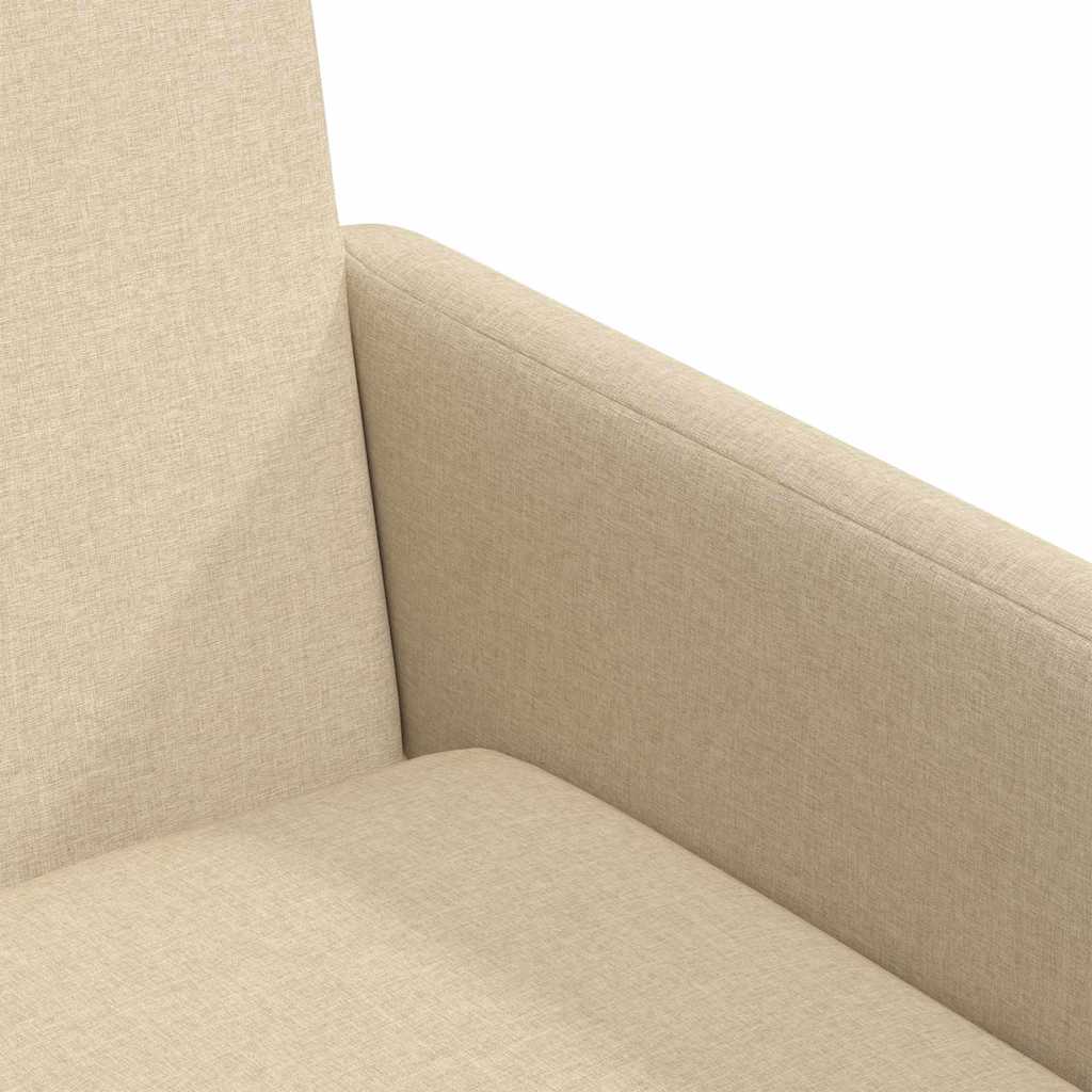 Étkező székek 2 pcs krém 57 x 67 x 95 cm szövet