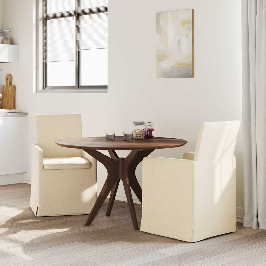 Étkező székek 2 pcs krém 57 x 67 x 95 cm szövet