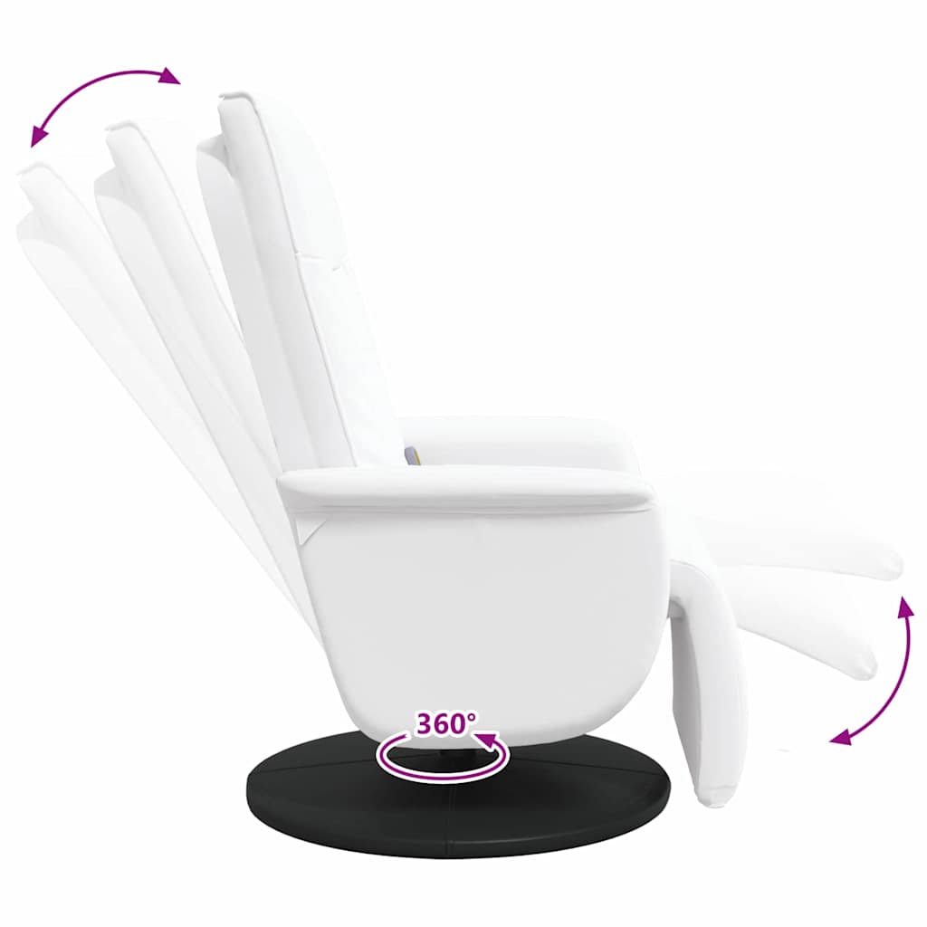 Masszázs fotel fehér 71 x 90 x 105 cm pvc