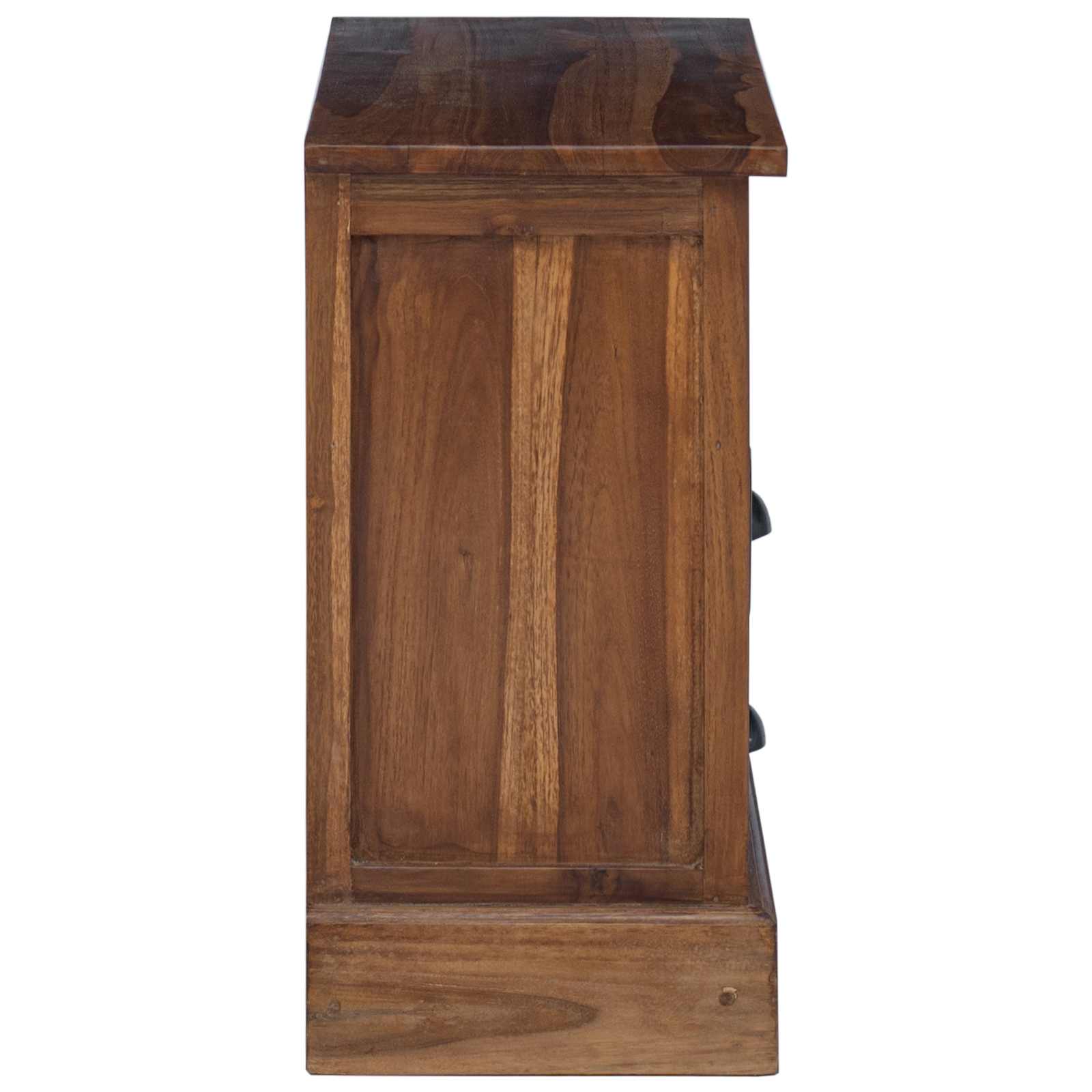 Tárolószekrény fiókkal természetes 60 x 30 x 60 cm tömör teakfa