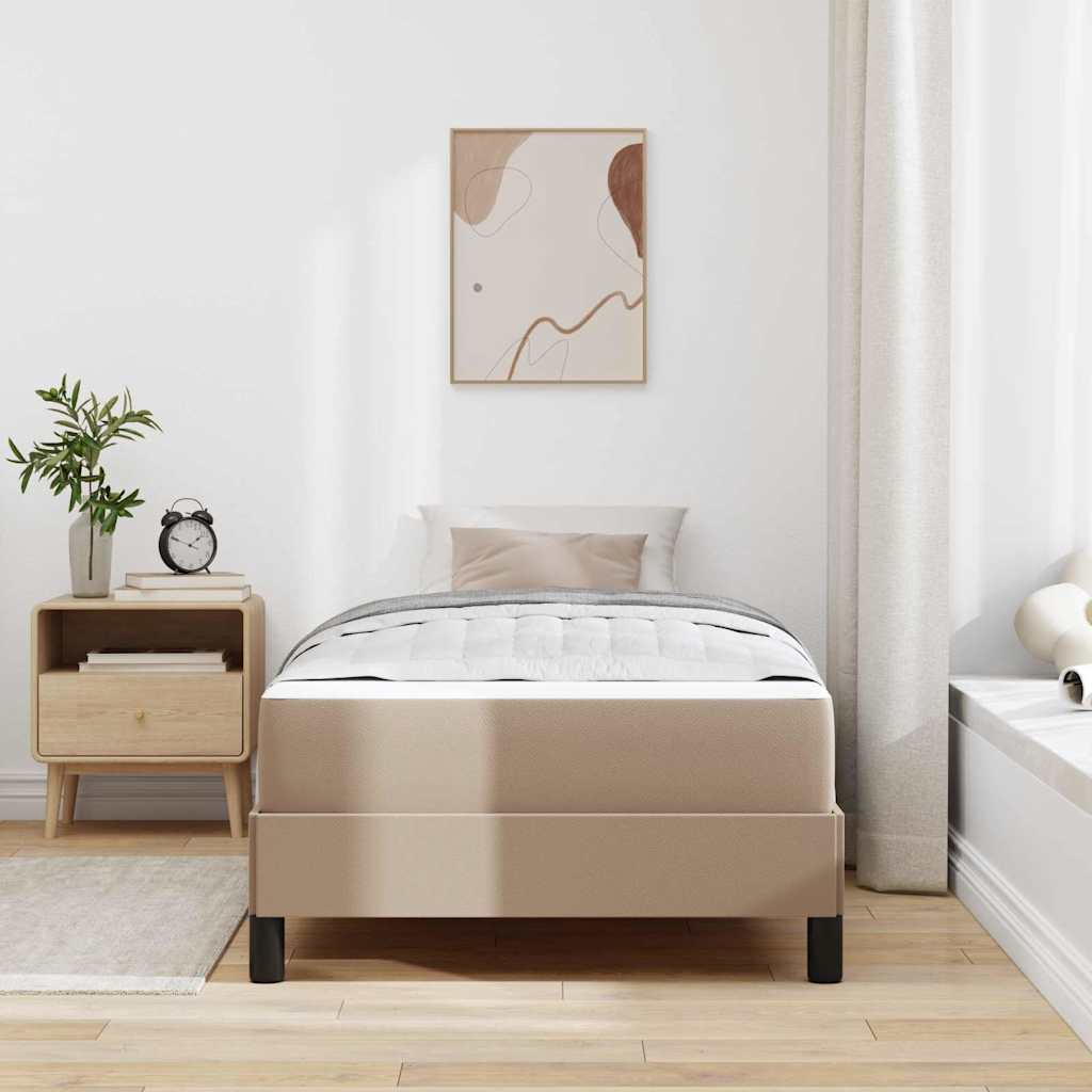 Ágy egyéb cappuccino 90 x 200 cm műbőr