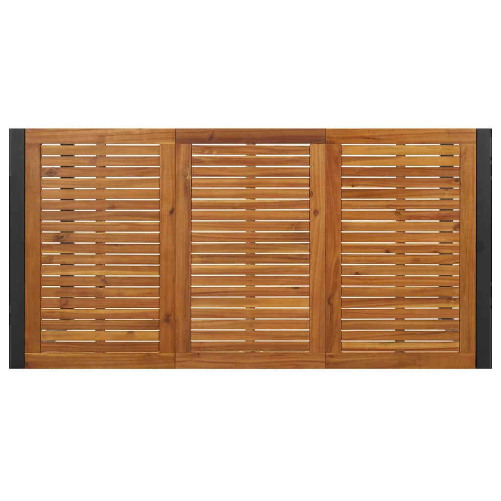 Kert étkező szett 7 pcs beige és barna polirattan