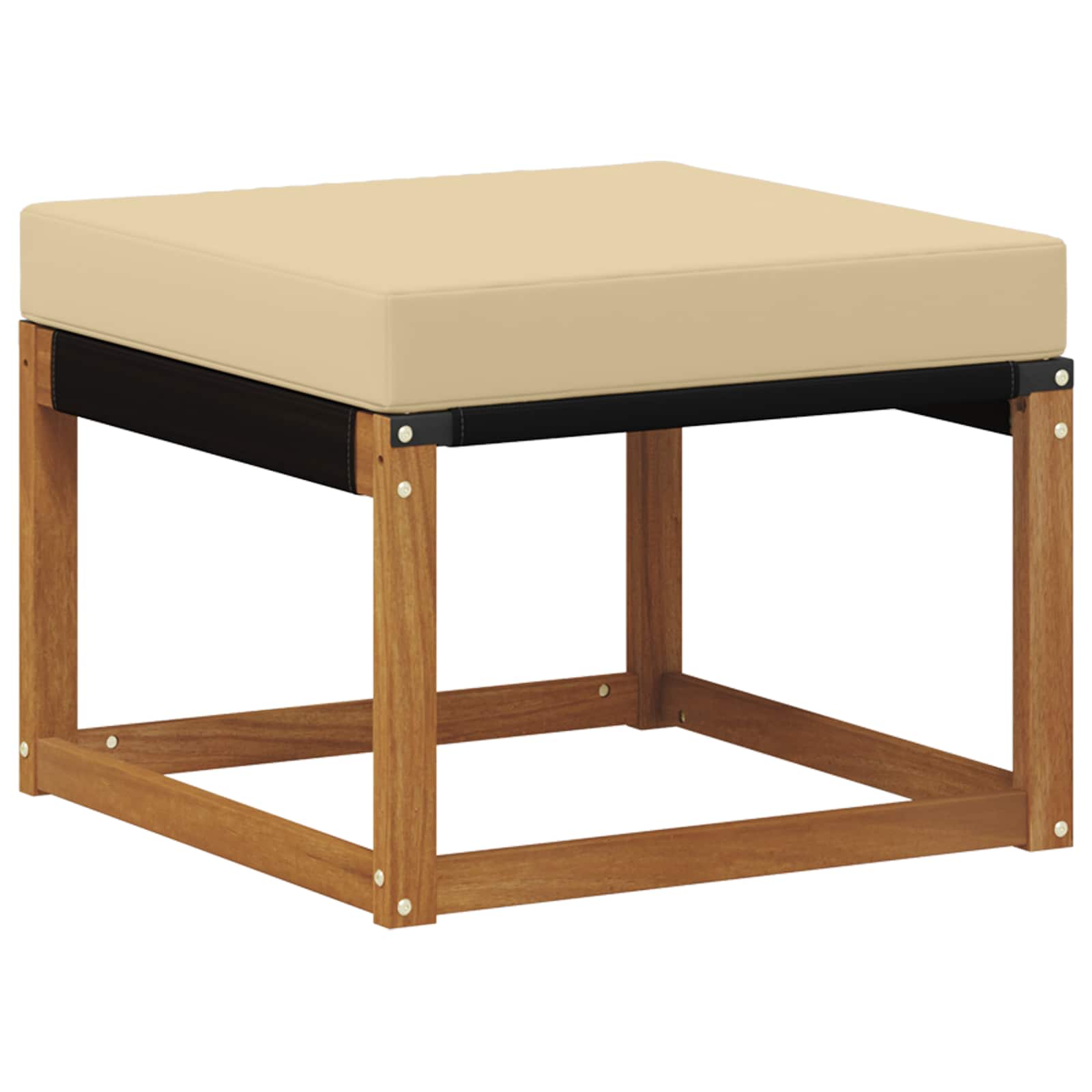 Kültéri kanapé szett párnával 4 pcs természetes és bézs