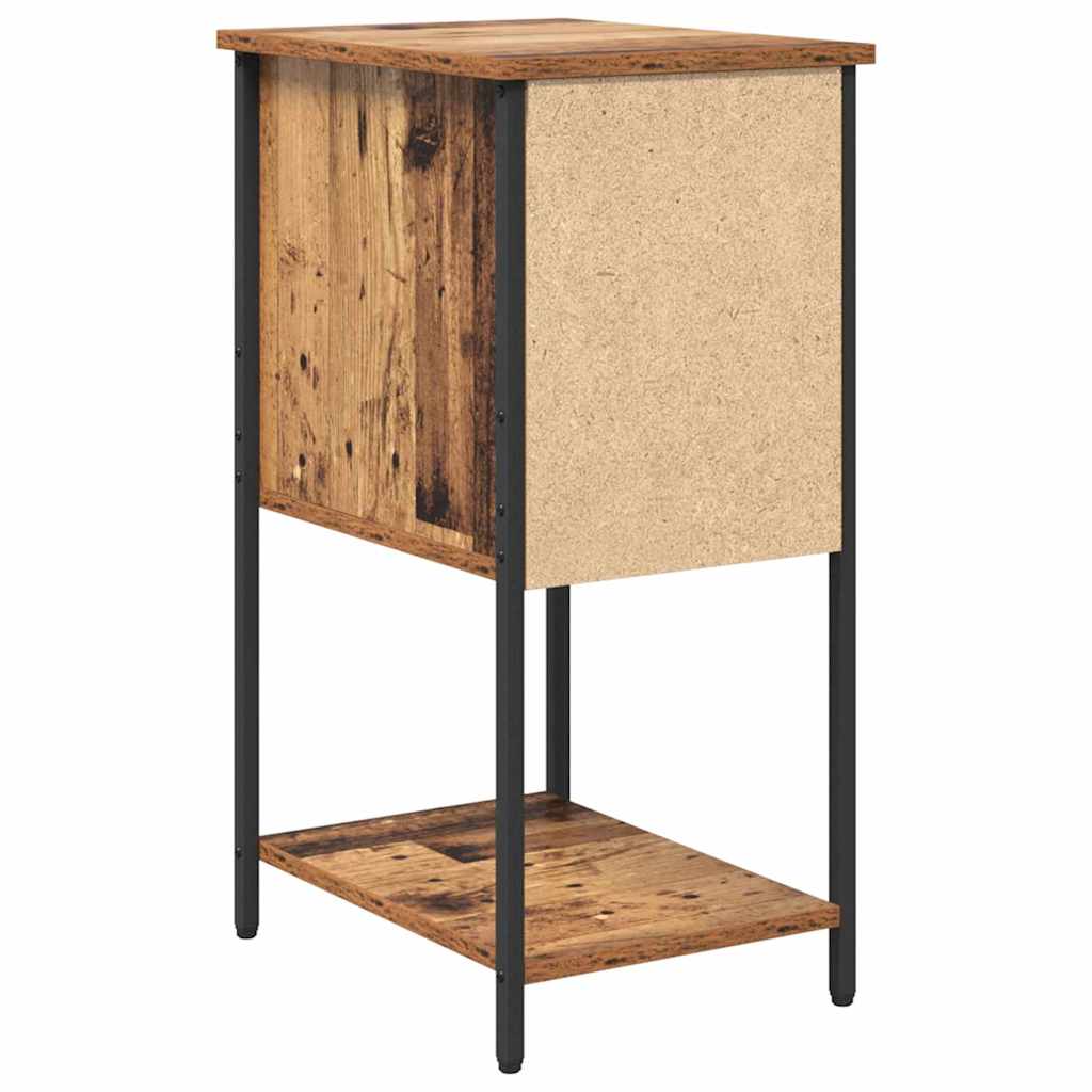 Éjjeliszekrény fiókkal 2 pcs régi fa 32 x 42 x 70 cm faanyag