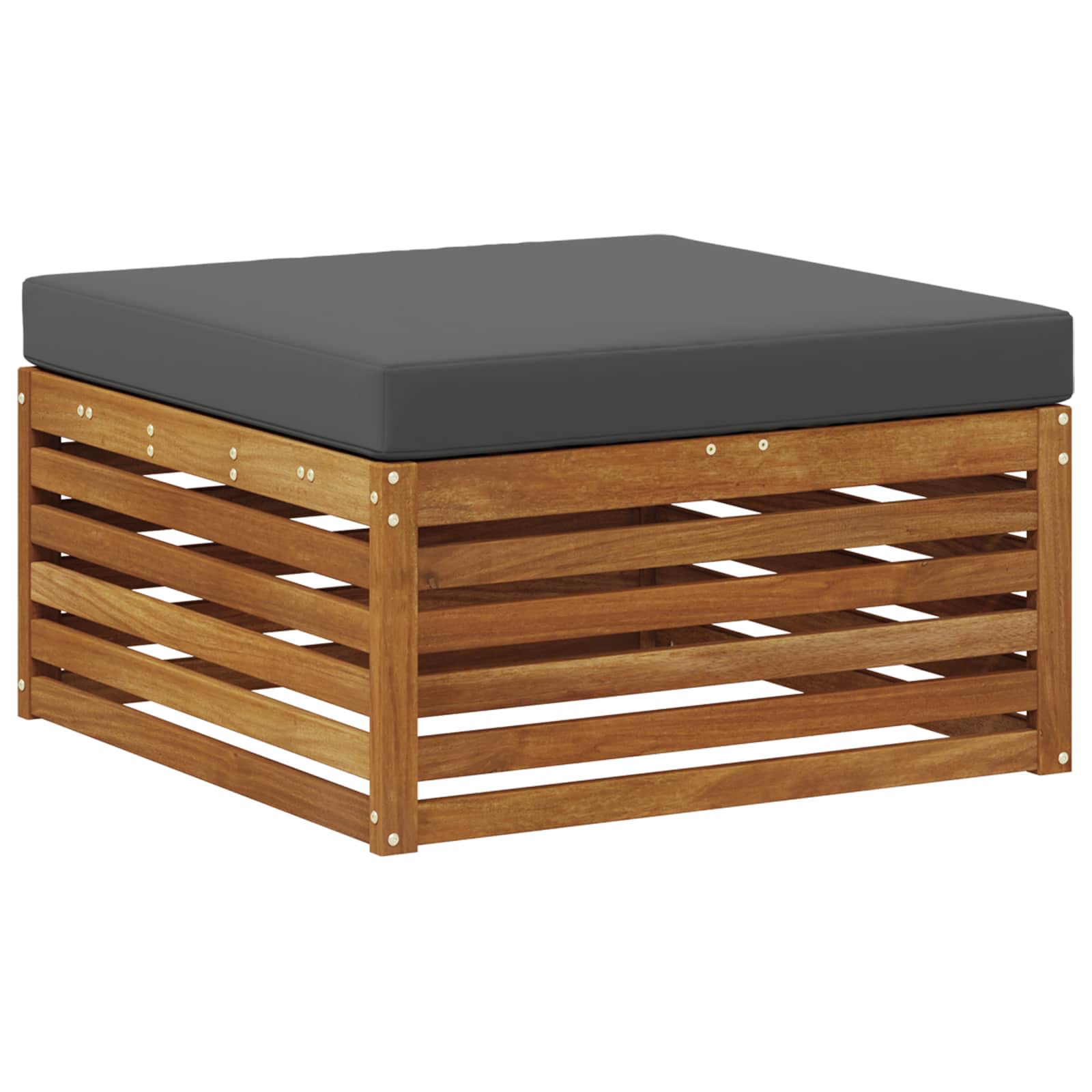 Ülőgarnitúrák 9 pcs természetes és antracit tömör akácfa