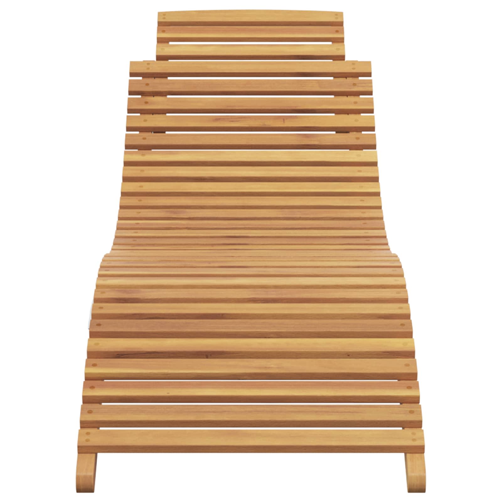 Napozó barna 198 x 55 x 58,5 cm tömör teakfa
