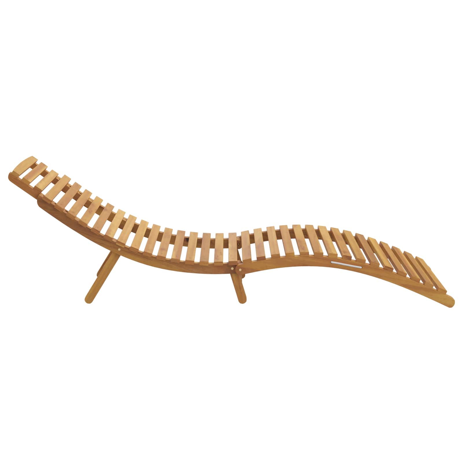 Napozó barna 198 x 55 x 58,5 cm tömör teakfa