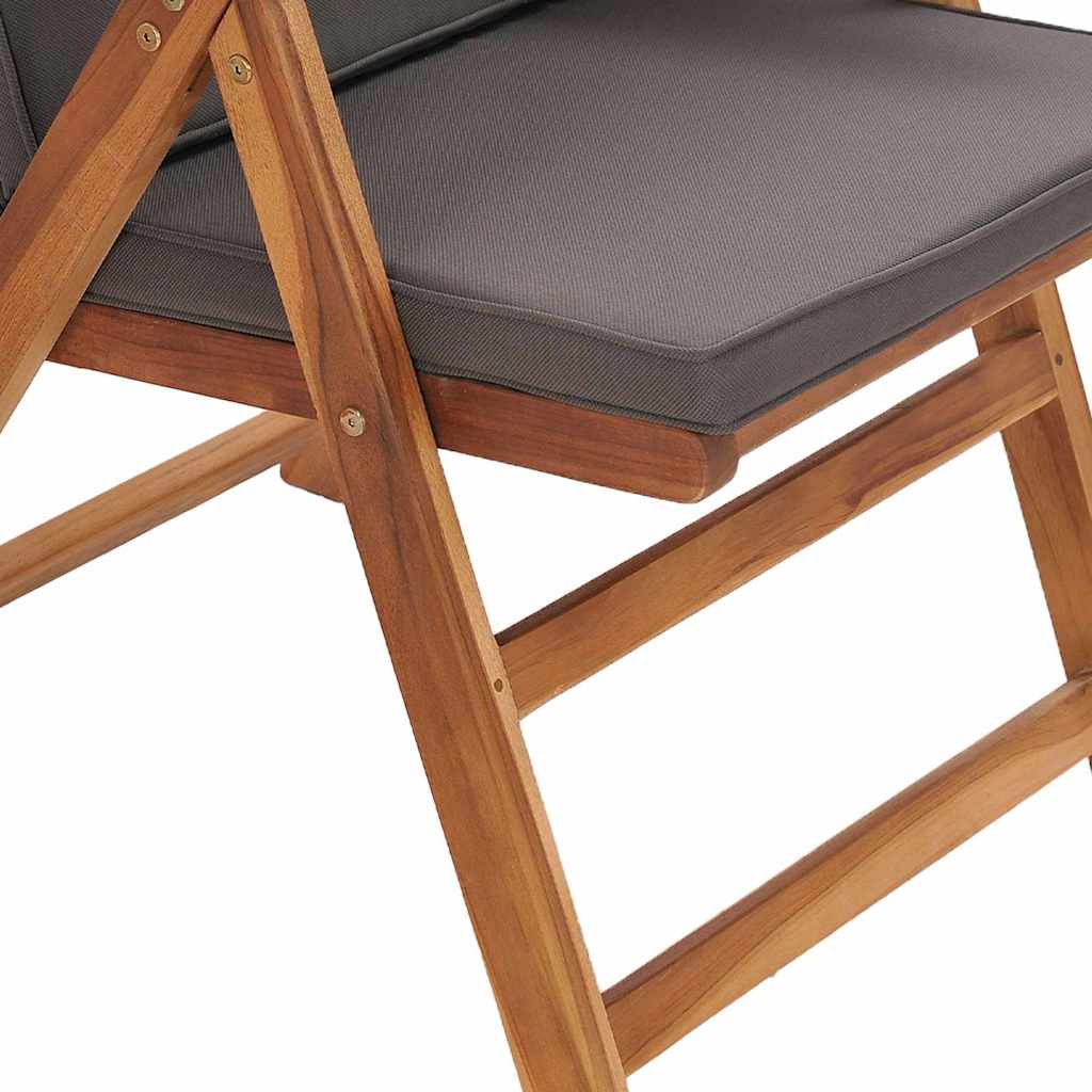 Kerti szék 4 pcs barna és szürke 57 x 71,5 x 104 cm