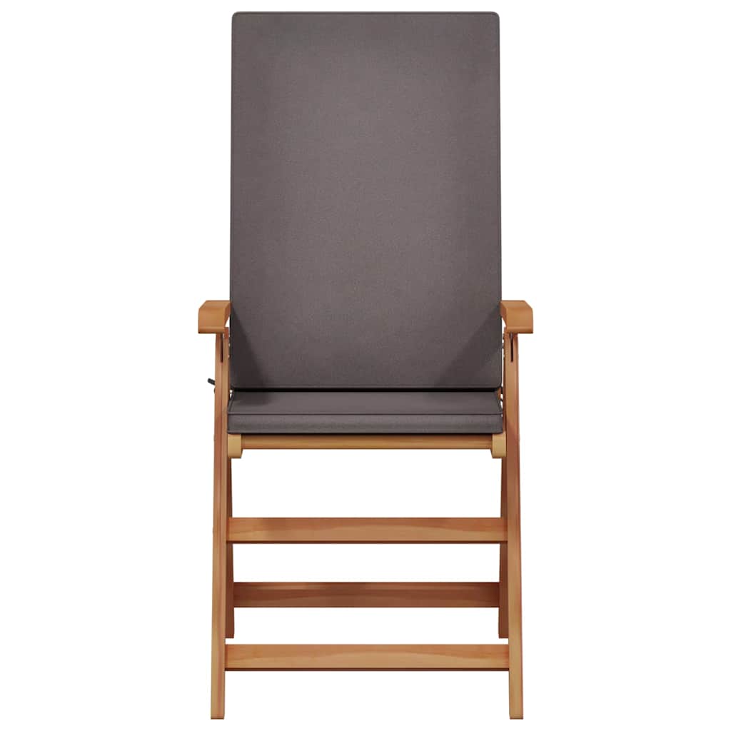 Kerti szék 4 pcs barna és szürke 57 x 71,5 x 104 cm