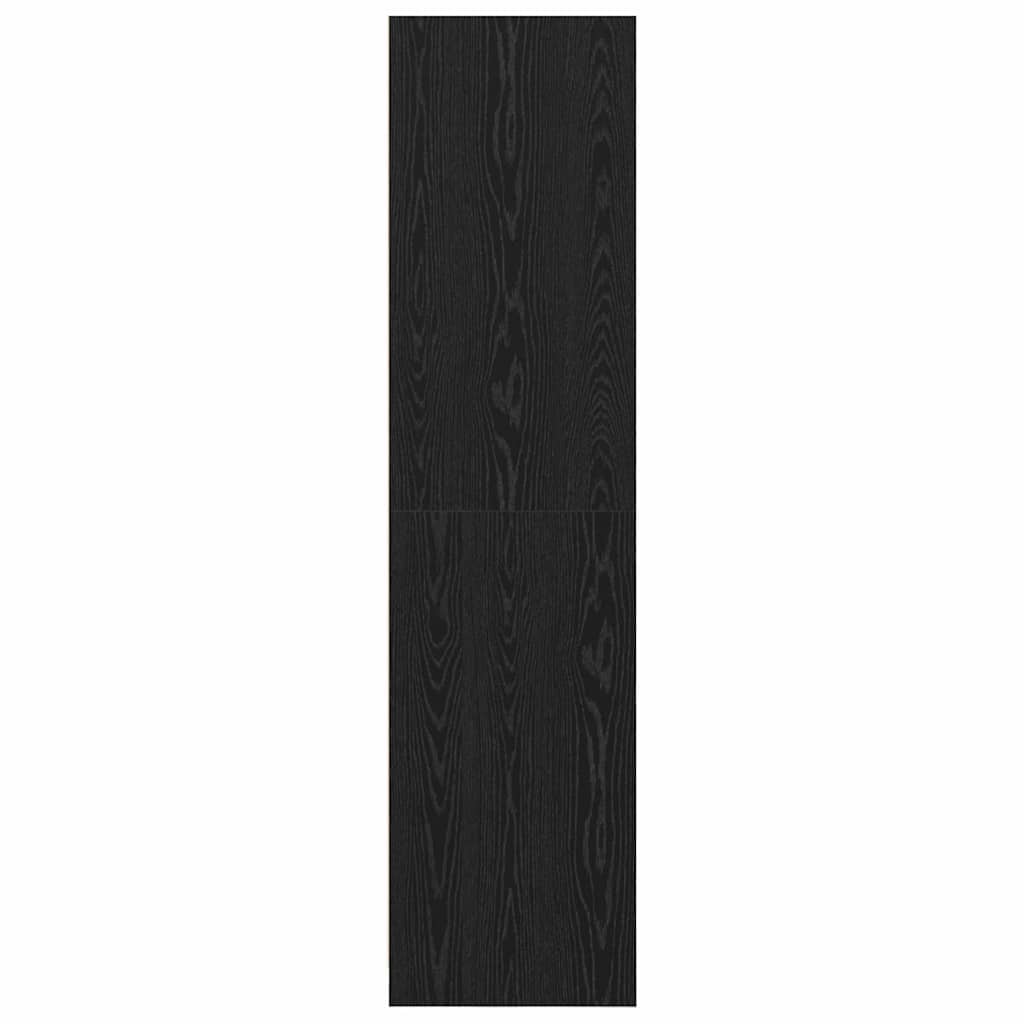 Ruhásszekrény polcokkal fekete tölgy 50 x 50 x 200 cm faanyag