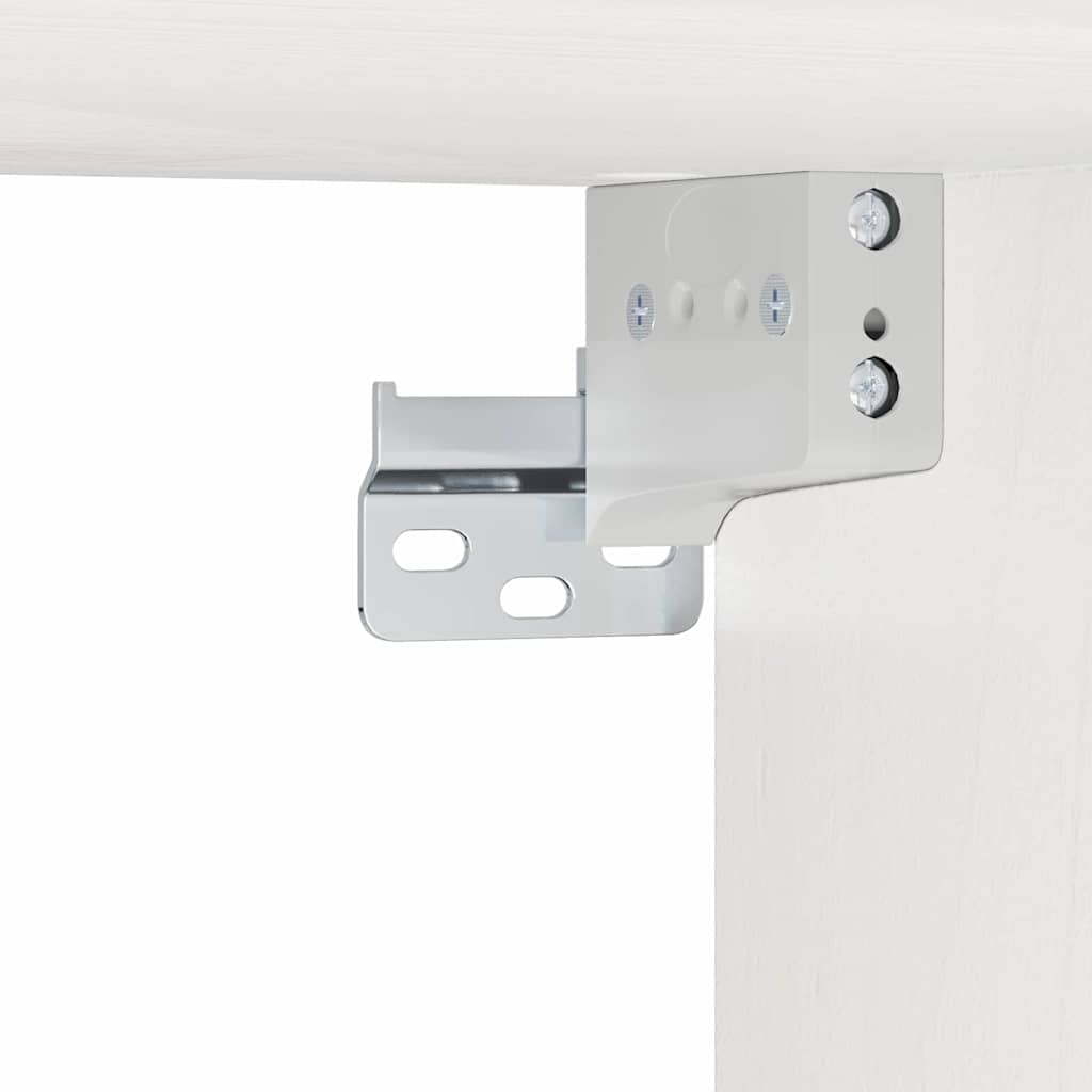 Éjjeli asztal fiókkal 2 pcs fehér 39 x 34 x 33 cm tömör fenyőfa