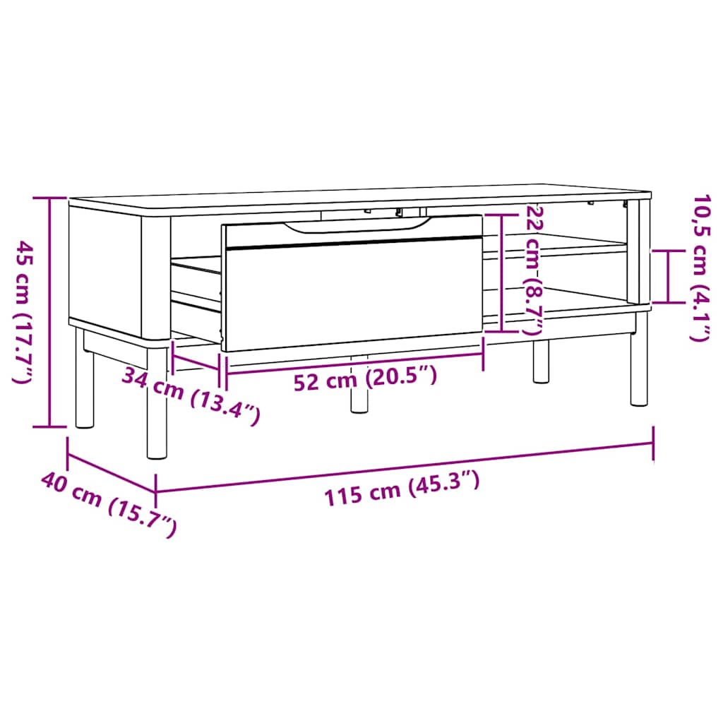 Előszoba pad faggyú barna 115 x 40 x 45 cm tömör fenyőfa