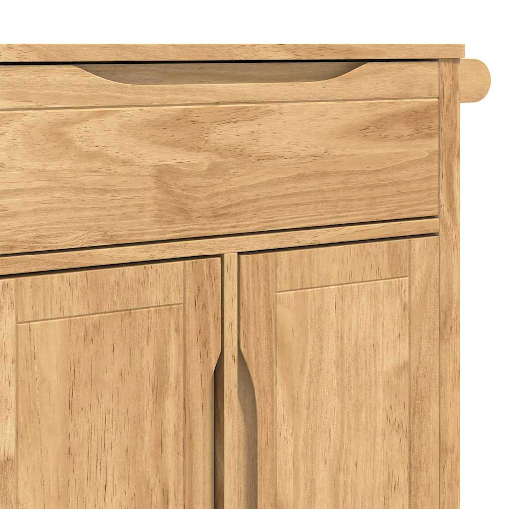 Konyhai kocsi faggyú barna 72,5 x 45 x 80 cm tömör fenyőfa