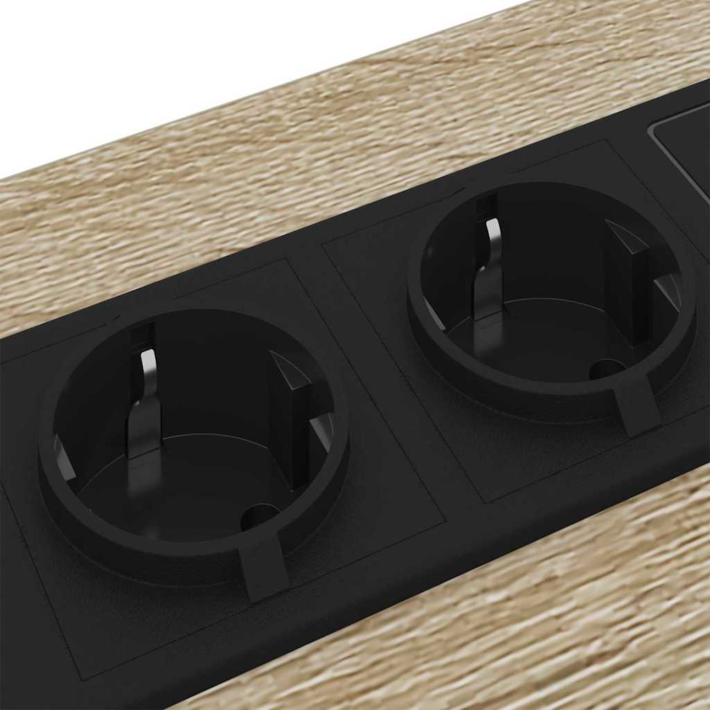 Éjjeliszekrény töltőállomással fiókkal sonoma tölgy faanyag